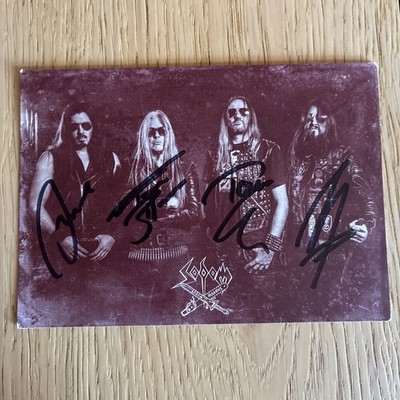 Autogrammkarte Sodom 2026 handsigniert 