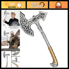 Viking Axe Prop - Plastic Toy Axe for Costume, Halloween, Pirate Cosplay Accesso