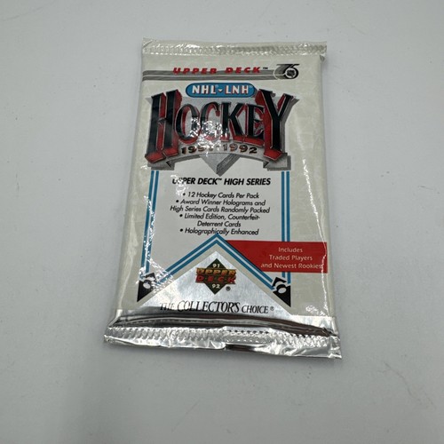 Upper Deck High Series NHL Hockey Card Pack 1991-92 - 12 carte per confezione - Foto 1 di 2