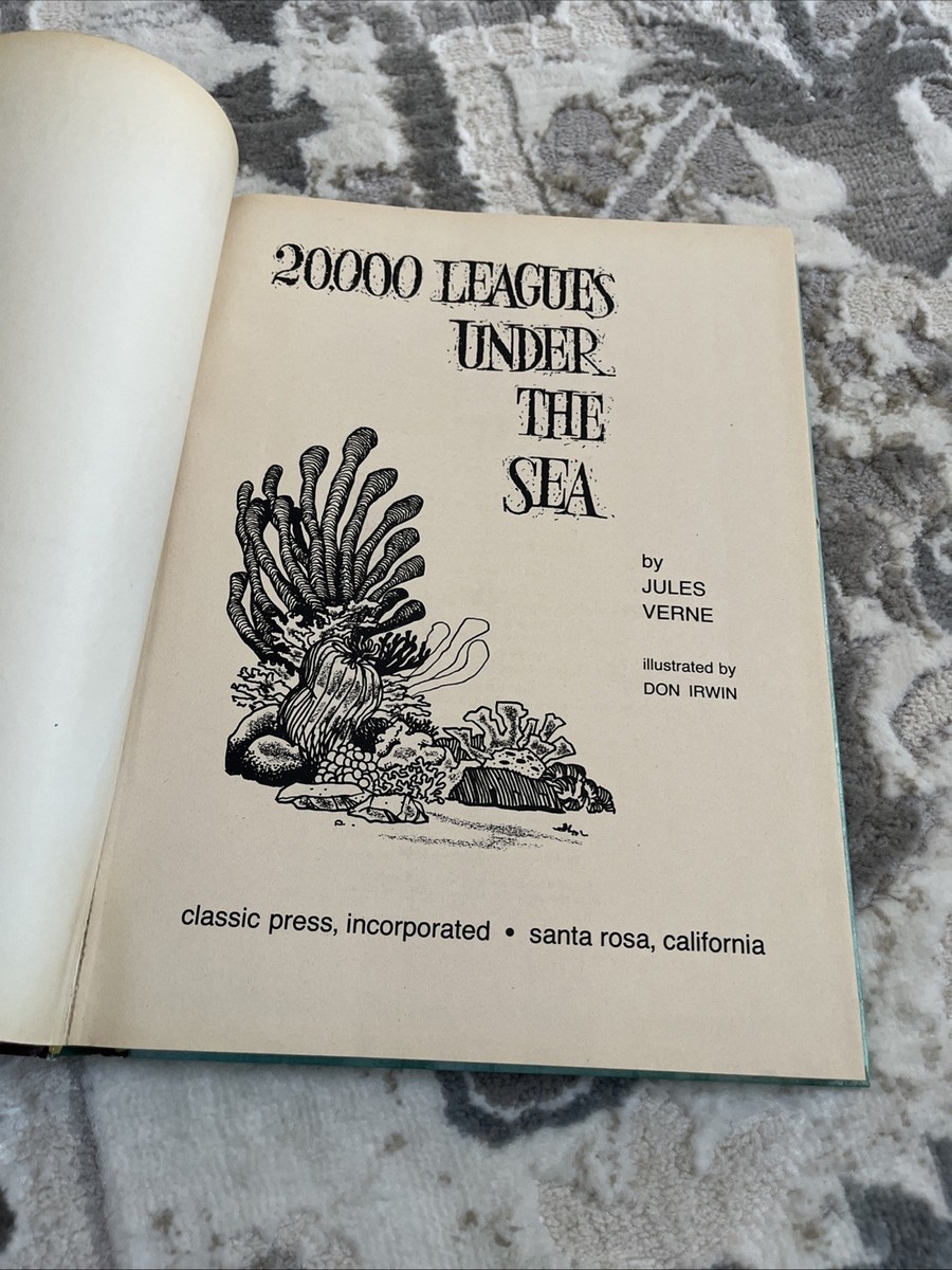 20,000 Leagues Under The Sea Vintage Book 1968 Jules Verne