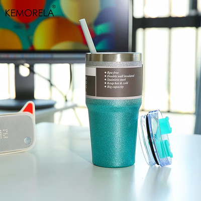 600/900ML Stainless Steel Insulated Bottle Car Cup Diamond Paint Insulated Tumbl