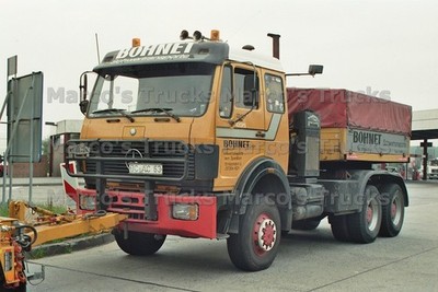 LKW Foto Mercedes-Benz Schwerlast Zugmaschine Deutschland gelb BOHNET Sch #n2re