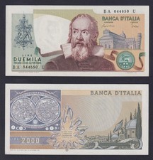 Banconota Italia 2000 lire Galilei 1983 P.-103c FDS/UNC
