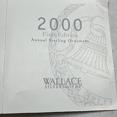 Wallace Silversmiths First Edition Silver Bells Ornament Year 2000 - Picture 13 of 13