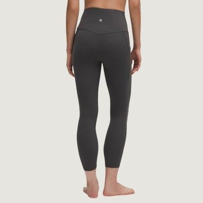 Lululemon Align High-Rise Pant 25 Graphite Grey Nulu Yoga Leggings SIZE 4