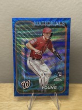 Jacob Young RC Blue Wave /75 2024 Topps Chrome Rookie Nationals #264