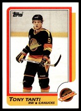 1986-87 Topps Tony Tanti Vancouver Canucks #120
