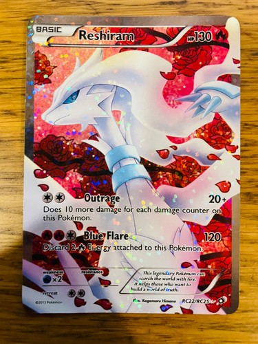 MP! Reshiram (RC22/RC25) Legendary Treasures Radiant Collection Pokemon Card! - Picture 1 of 4