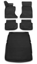 TPE Kofferraumwanne Fußmatten Set für 5er BMW F10 2010- Laderaumwanne Matten