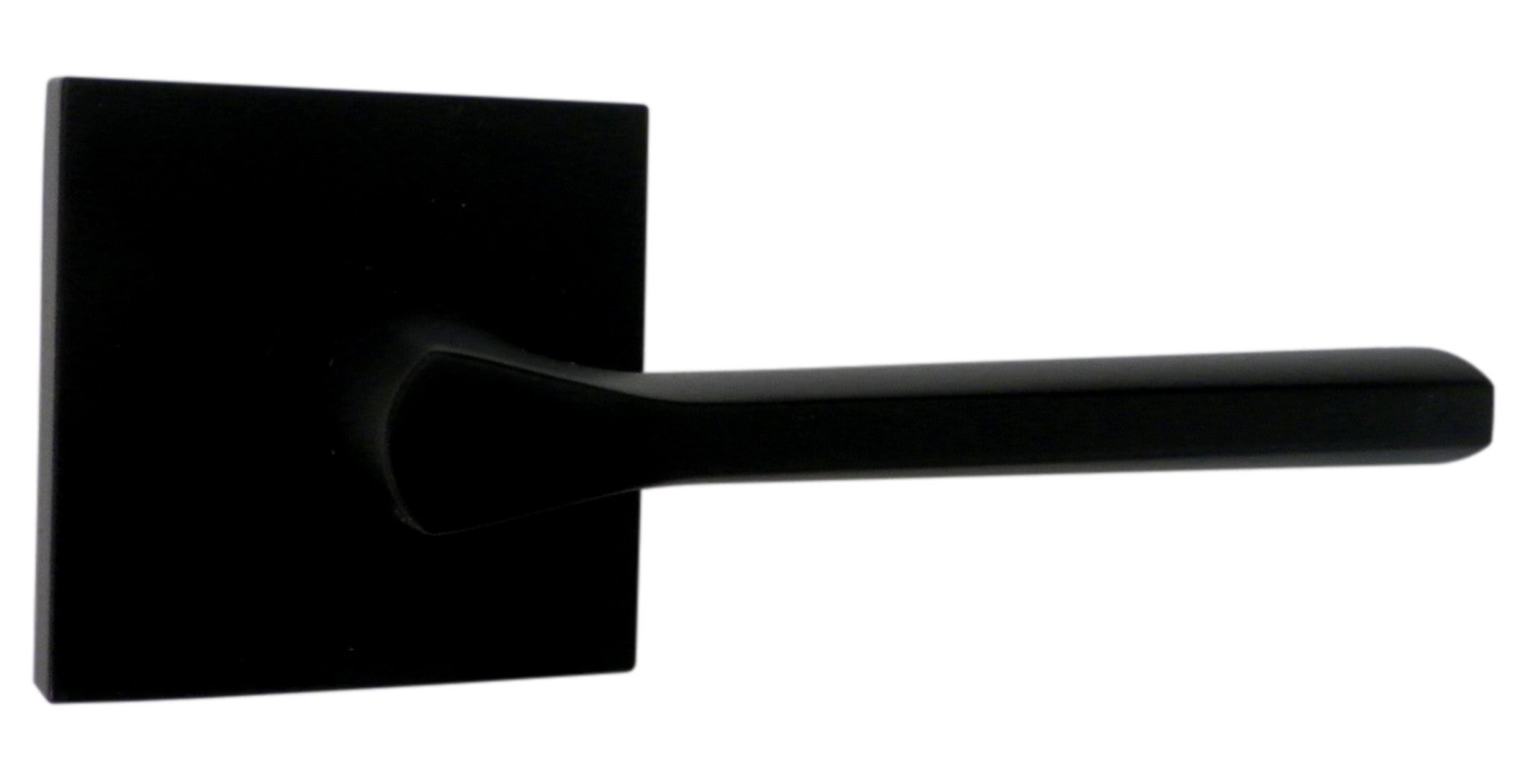 Kwikset 154LSL-SQT-514-6AL-RCS Iron Black Passage Door Lisbon-Type Handleset