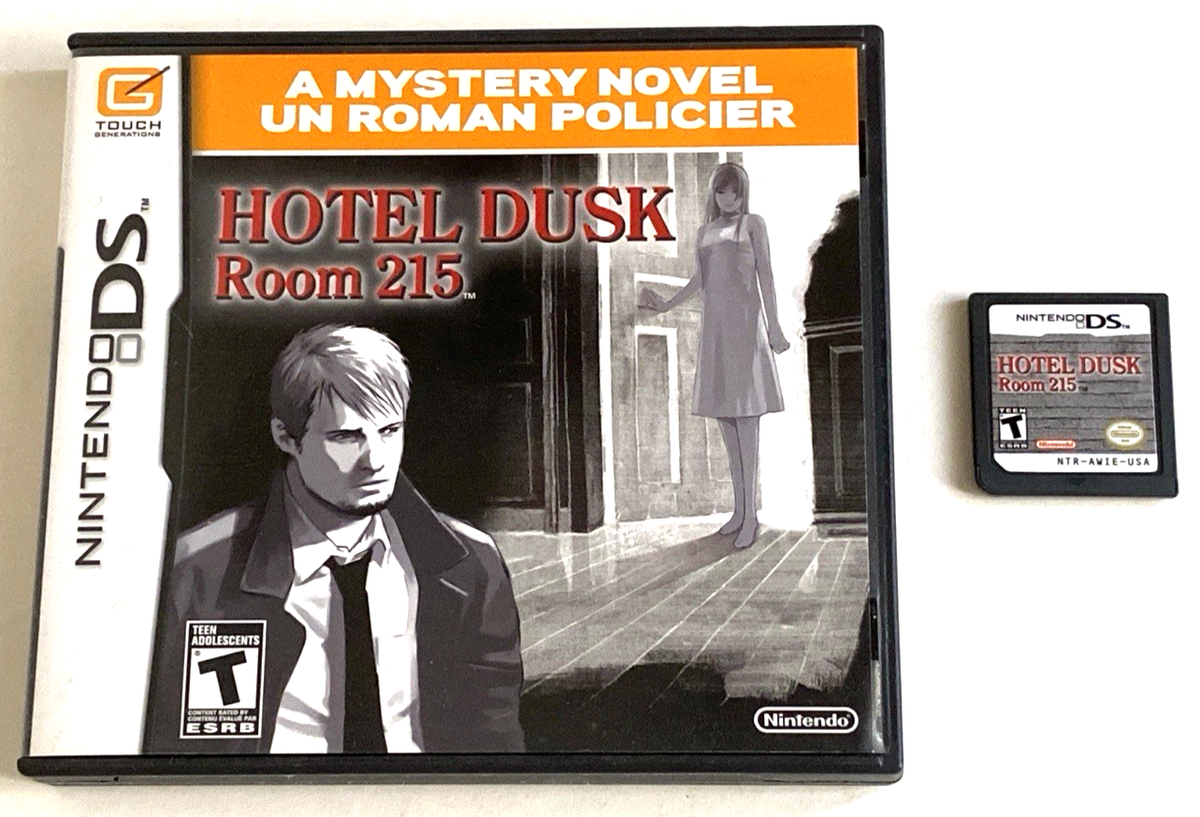 Hotel Dusk Room 215 Nintendo DS Game Cart Murder Mystery Visual 