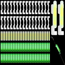 350 Pcs Clip on Fishing Glow Sticks Bulk for Rod Tips 1.5 Inch Mini Glow in T...