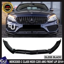 FRONTLIPPE SPLITTER SPOILER FÜR MERCEDES C KLASSE W205 C205 AMG 2014+ GLANZ SCHWARZ FRONTLIPPE SPLITTER SPOILER FÜR MERCEDES C KLASSE W205 C205 AMG 2014+ GLANZ SCHWARZ