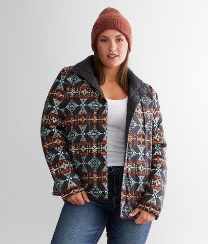 Pendleton Women Bitterroot Reversible Diamond Peak Print Southwestern Style Med