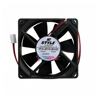 1 Pc. New VFA-8018-BH20 Chassis Cooling Fan 8020 DC24V 0.085A 8CM 2Pin