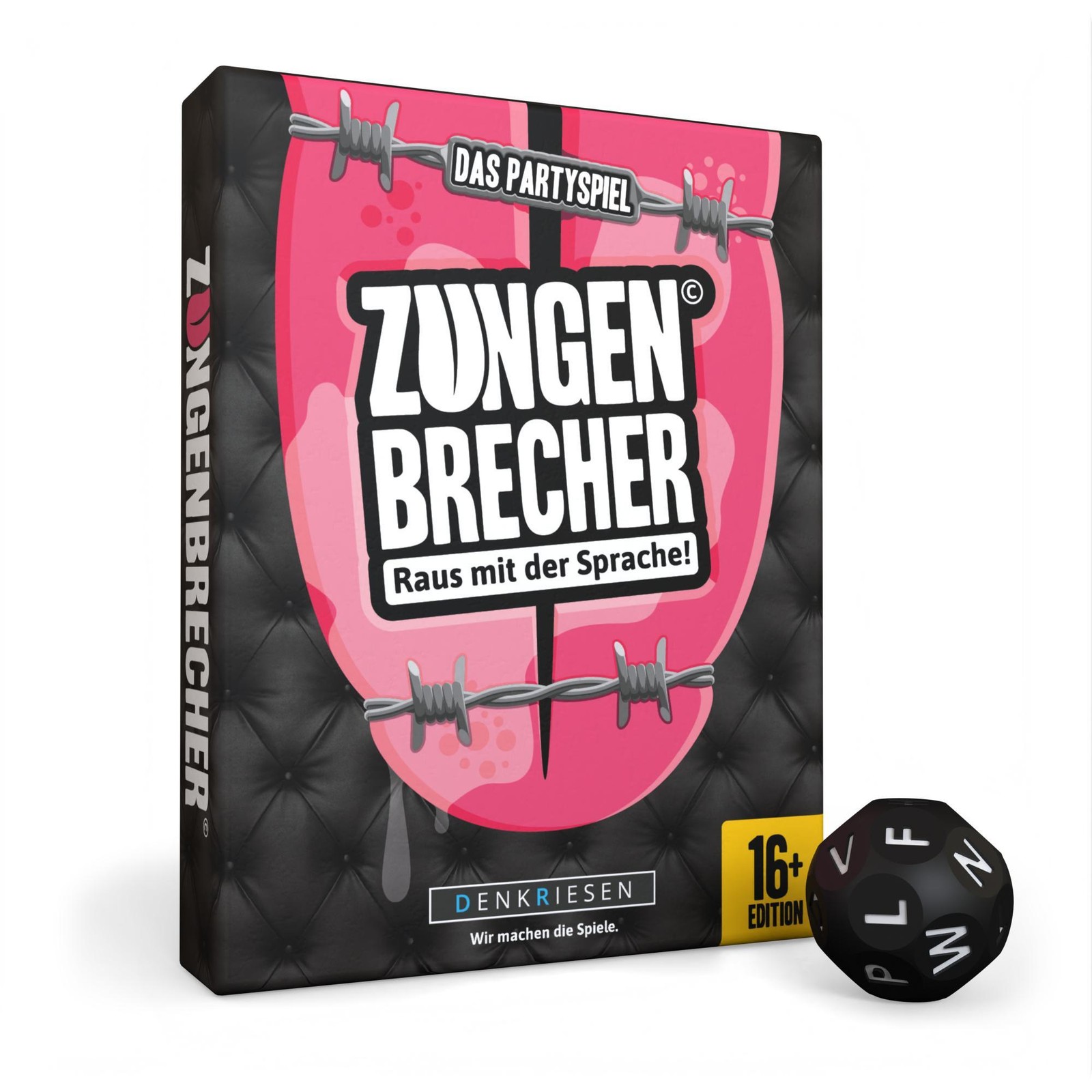 DENKRIESEN Zungenbrecher Raus mit der Sprache! | Partyspiel ab 16 Jahren | Lustiges Wortspiel und Gesellschaftsspiel für 3 bis 8 Spieler mit Kauderwelsch, ideal für Partys, Gruppen und Spieleabende. - Bild 5