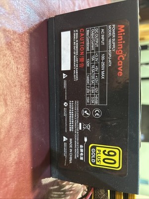 MiningCave Power Supply 1600W 90 PLUS GOLD Model: 1600W-6GPU-ATX