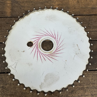#ad Vintage Schwinn Predator BMX Sprocket Chainring 43T White Old School Freestyle $79.99