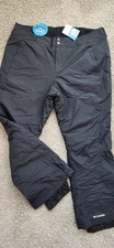 COLUMBIA - WOMEN'S PLUS 2X - BLACK WATERPROOF MODERN MOUNTAIN 2.0 SNOW SKI PANTS