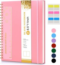 Blank Spiral Notebook Journal A4 100 GSM Ideal for Sketching or Writing