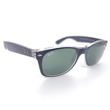 Ray-Ban RB 2132 New Wayfarer 6052 Black Clear Sunglasses 52-18-145 Eyewear