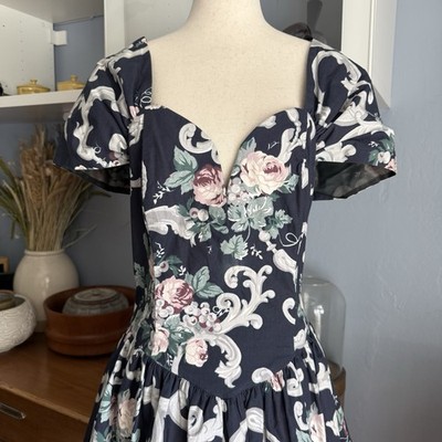 short gunne sax dress GUNNE SAX for ModCloth Grace Peplum Midi Dress Circe's Crown XL