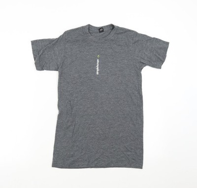 Basic-T-Shirt Damen UK Größe S Tultex Grau