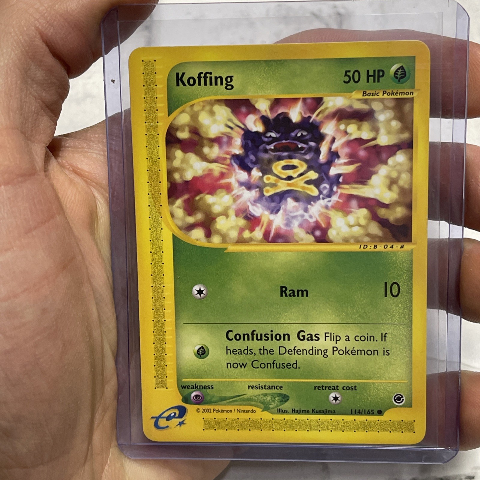 Pokémon TCG - KOFFING - 114/165 - E-Card Series: Expedition 2002 - NM Near Mint