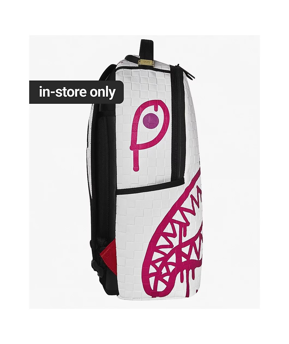 Sprayground Graffiti Mayhem Remix Backpack🔥New White Bookbag