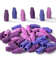 Mr. Pen- Pencil Erasers Toppers, 30 Pack, Colorful 30 Shades of Purple