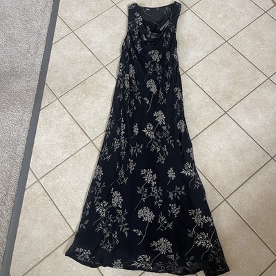 fitted lace wedding dress Embellished High Neck Split Maxi Dress in Black - 4 main image 0