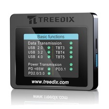 Multifunction USB Cable Tester for Type A, B, C, Lightning and Thunderbolt Devices