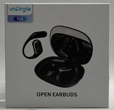 Open Ear T15 Headphones Earbuds wireless - 5.4 Bluetooth Ear Buds Type C Black