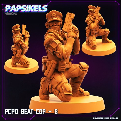 PCPD Beat Cops | Papz Industries| Papsikels | 32mm scale - Picture 2 of 8