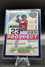 2024 Panini Prospect Purple Prizm  Baseball Ticket #46 Gino Groover DBacks 20/99