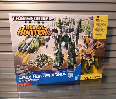 トランスフォーマー prime beast hunters セット Transformer Prime Beast Hunters APEX HUNTER & BREAKDOWN figures, 2
