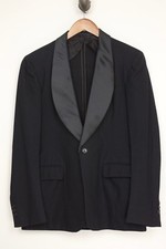 RARE 1933 NRA Eagle Mens Shawl Lapel Tuxedo 38R 35/34 Midnight Blue Wool Formal