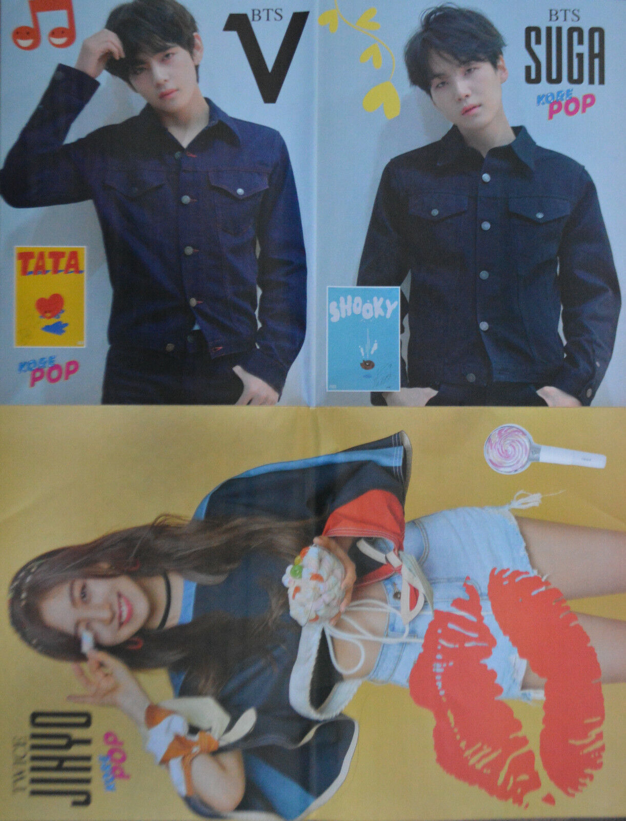 ZWEI POSTER BTS TWICE AOA UP10TION 