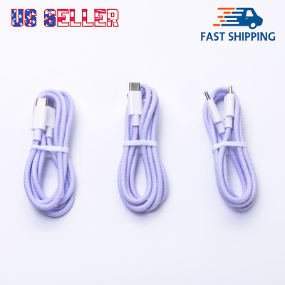 3X Apple USB-C to USB-C Fast Charger Cable Type C Cord For iPhone 15/15Pro/15Max