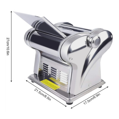 Commercial Electric Dough Roller Sheeter Noodle Pasta Maker Machine Stainless