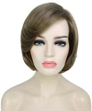 Mary - Wavy Kanekalon Synthetic Fiber Full Wig, 4.5 - 8.5", Ash Light Brown