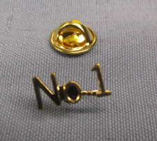 No. 1 number one SCHOOL LETTER JACKET CHENILLE SPORT AWARD PIN