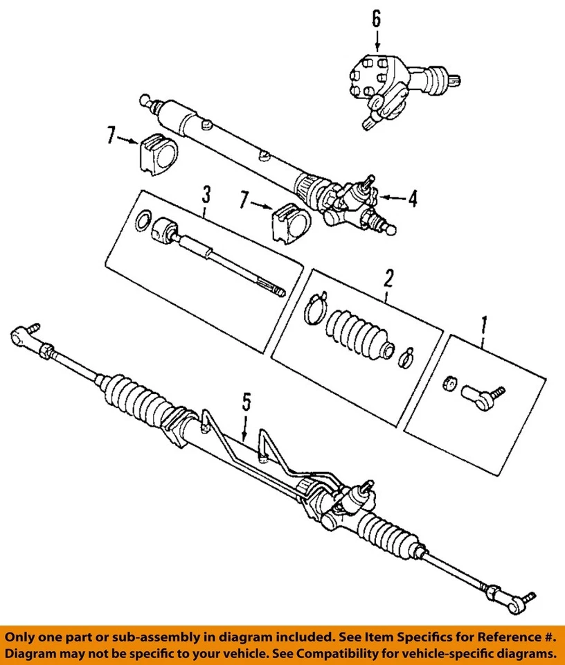Used Rack and Pinion Assembly fits: 1999 Honda Passport Power Rack and Pinion as Foto 3 de 4