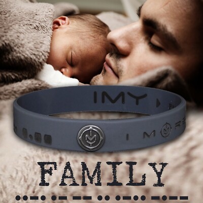 IMY Herren Designer Morsecode Armband FAMILY - Männer Armbänder limitiert