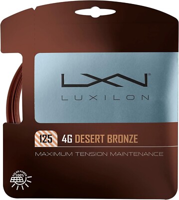Luxilon 4G Wüstenbronze 125 Tennisschlägerschnur - 17 1,25 mm - 12,2 m Set