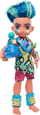 Cave Club 25 cm Schieferpuppe mit Haustier Taggy & Werkzeug