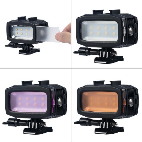 Underwater Diving 8 LED Lamp Light for GoPro Hero 13 12 11 10 9 8 7 6 5 4 3 3+ - Photo 3 sur 4