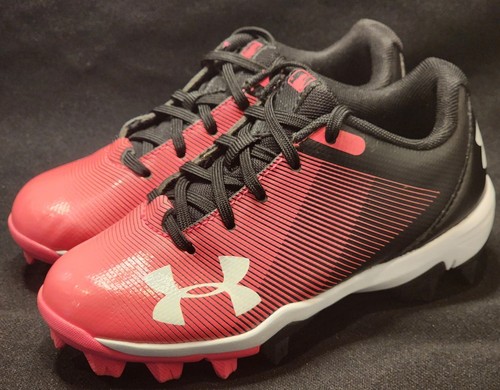 TACCHETTA/SCARPE DA BASEBALL UNDER ARMOUR RAGAZZE LEADOFF LOW RM 1297316-002 ROSA TAGLIA 11K - Foto 4 di 12