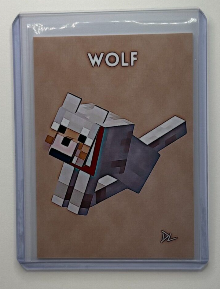 Wolf Limited Edition Artist Signed Minecraft Trading Card 1/10 | eBay Wolf Limited Edition Artist Signed Minecraft Trading Card 1/10 | eBay