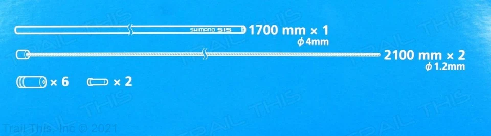 Juego de cables y carcasas de cambio de carretera Shimano cables y carcasa de bicicleta negro Foto 2 de 3